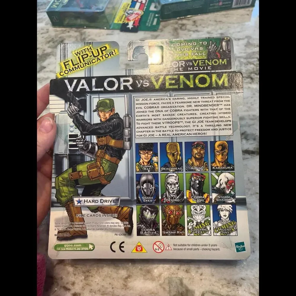 SEALED 2003 Gi Joe Valor Vs Venom Hard Drive Baroness Figures MOC MISP NOS Comic